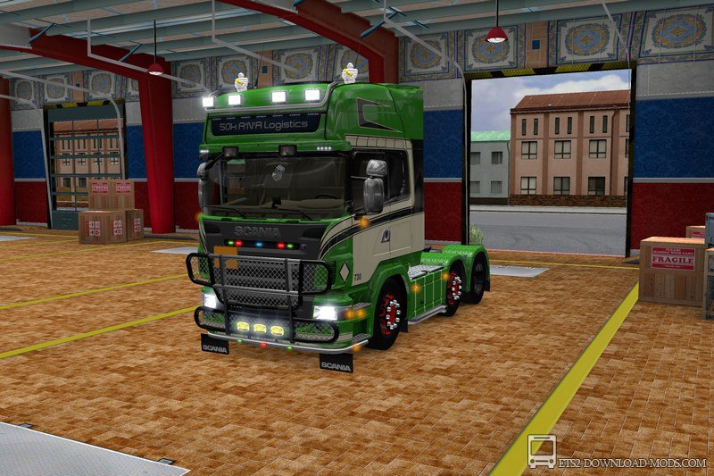 Скачать мод на грузовик Scania R2008 50k v2.2 для Euro Truck Simulator 2 1.16 (ETS 2 1.16.3.1, С грузом по Европе 3)