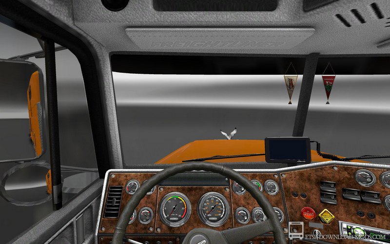 Скачать мод на грузовик Freightliner Classic 120 для Euro Truck Simulator 2 1.16 (ETS 2 1.16.3.1, С грузом по Европе 3)