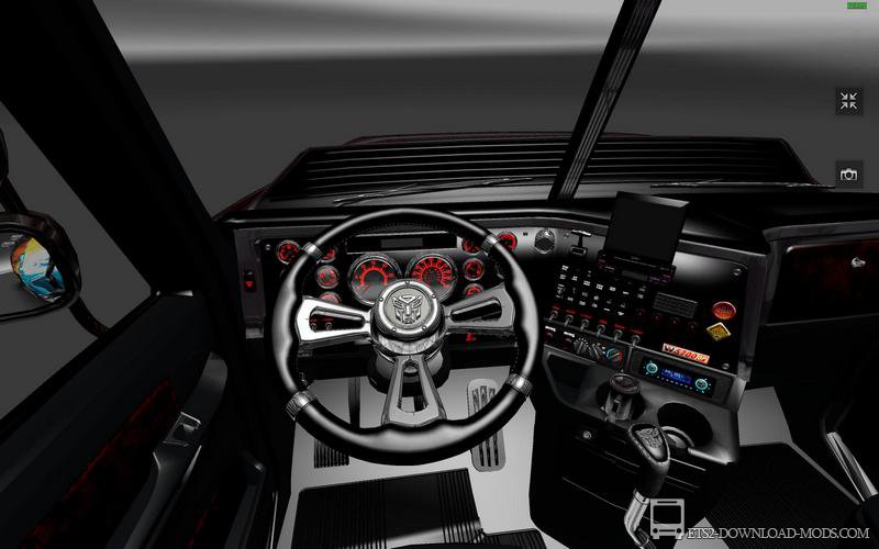 Скачать мод на мощный грузовик Wester Star 5700 Optimus Prime Edit (обновлено для ETS 2 1.24)