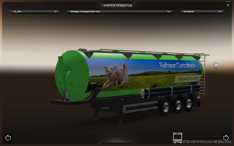 Скачать мод на прицепы Agriculture Pack 2 v1.0 в для Euro Truck Simulator 2 1.17 (ETS 2 1.17, ЕТС 2 1.17)