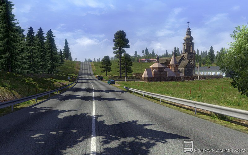 Скачать мод на карту России RusMap v.1.4.9 для Euro Truck Simulator 2 1.18 (ETS 2 1.18, ЕТС 2 1.18)