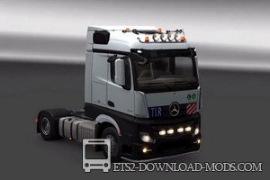 Скачать мод на улучшенный грузовик Mercedes Benz Actros MP4 v 2.0 для Euro Truck Simulator 2 1.18