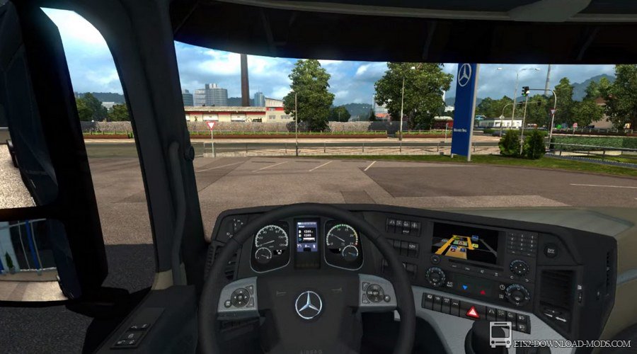 Скачать мод на улучшенный грузовик Mercedes Benz Actros MP4 v 2.0 для Euro Truck Simulator 2 1.18 (ETS 2 1.18, ЕТС 2 1.18)