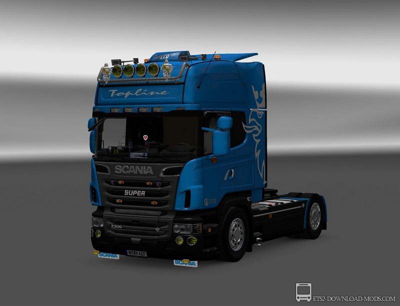 Скачать мод на тюнинг Scania R Series v4.0 для Euro Truck Simulator 2 1.18 (тюнинг для ETS 2 1.18, ЕТС 2 1.18)