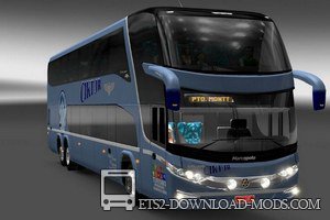 Скачать мод на автобус Marcopolo G7 6x2 Volvo для Euro Truck Simulator 2 1.18