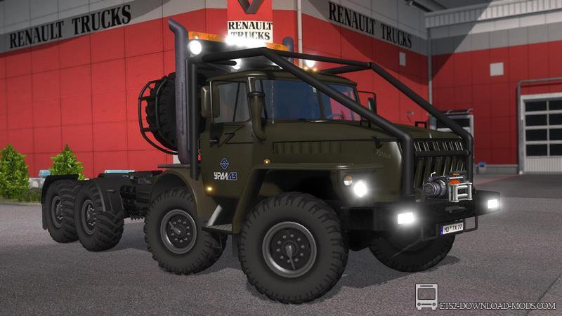 Скачать мод на грузовик URAL-43020 V5 для Euro Truck Simulator 2 1.18 (тягач Урал 43020 для ETS 2 1.18, ЕТС 2 1.18)