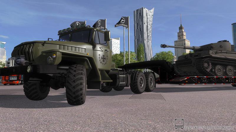 Скачать мод на грузовик URAL-43020 V5 для Euro Truck Simulator 2 1.18 (тягач Урал 43020 для ETS 2 1.18, ЕТС 2 1.18)