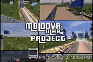 Скачать мод на карту Молдова v0.2 RC2 для Euro Truck Simulator 2 1.18