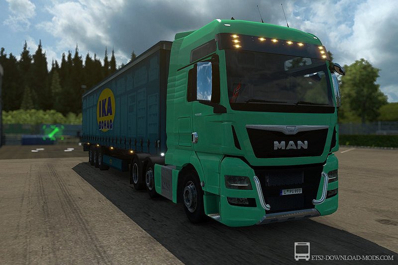 Скачать мод на грузовик MAN TGX Euro6 v1.1 для Euro Truck Simulator 2 1.18 (тягач для ETS 2 1.18, ЕТС 2 1.18)