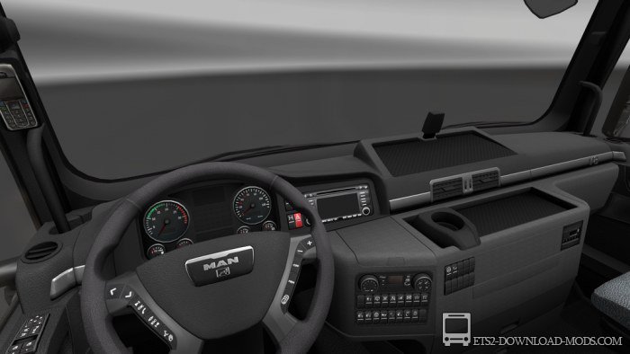 Скачать мод на новый интерьер MAN TGX для Euro Truck Simulator 2 1.18 (интерьер для ETS 2 1.18, ЕТС 2 1.18)