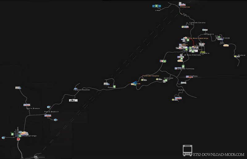 Карта Эльдорадо 1.6.7 для Euro Truck Simulator 2 (обновлено для ETS 2 1.26)