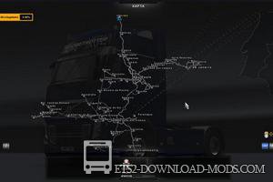 Мод на карту Бразилии EAA NORMAL V2.5 для Euro Truck Simulator 2 1.18
