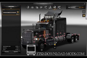 Мод на грузовик Peterbilt 379 final для Euro Truck Simulator 2