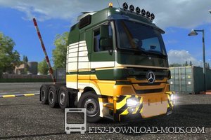 Мод на грузовик Mercedes Actros 4160 SLT для Euro Truck Simulator 2