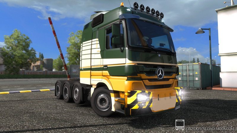 Мод на грузовик Mercedes Actros 4160 SLT для Euro Truck Simulator 2 1.19 (тягач для ETS 2 1.19, ЕТС 2 1.19)