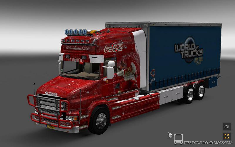 Мод на грузовик Scania T Longline Tandem для Euro Truck Simulator 2 (тягач для ETS 2 1.20)
