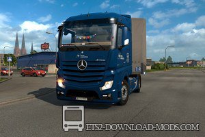 Mercedes Actros MP4 v1.5 для Euro Truck Simulator 2 (обновлено для ETS 2 1.25)