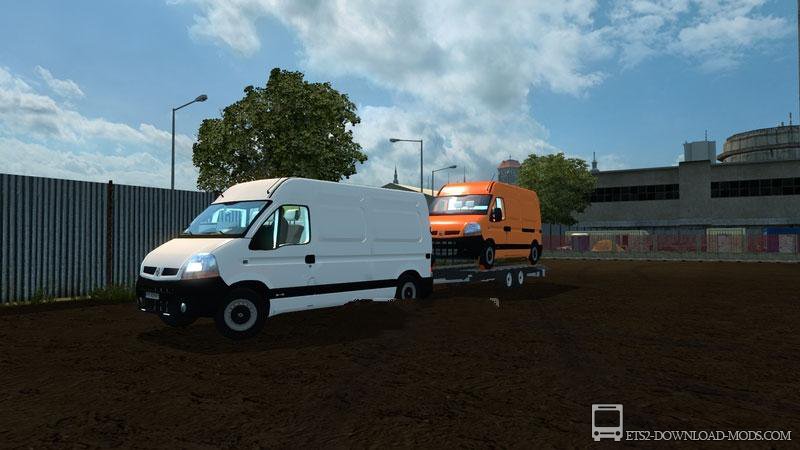 Микроавтобус Renault Master L2H2 v2.0 для Euro Truck Simulator 2 (дополнительное авто для ETS 2)