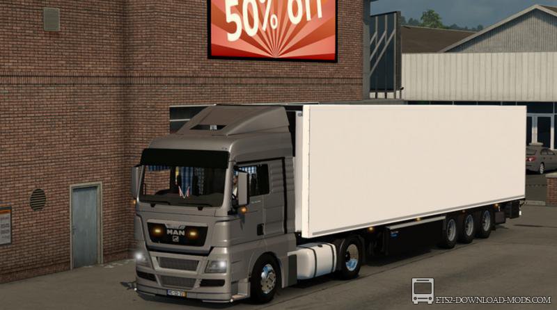 Модифицированный MAN TGX для Euro Truck Simulator 2 (улучшенный трак для ETS 2)