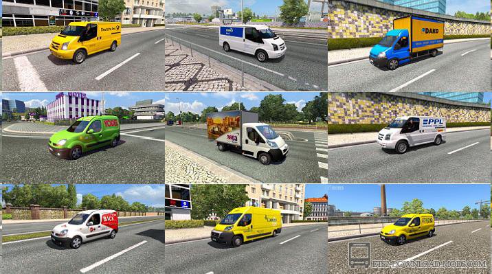 Пак легкового траффика от Jazzycat v3.8 для Euro Truck Simulator 2 (обновлено для ETS 2 1.24)