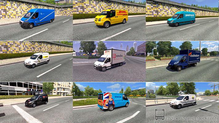 Пак легкового траффика от Jazzycat v3.8 для Euro Truck Simulator 2 (обновлено для ETS 2 1.24)