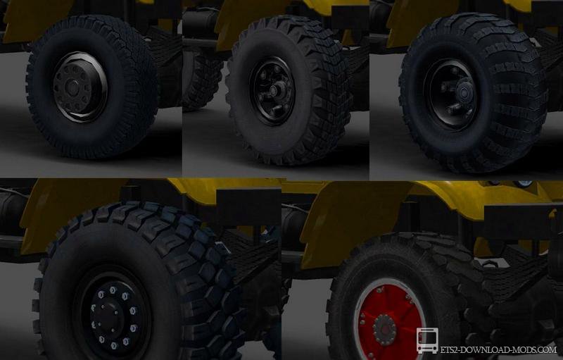 Внедорожные колёса для Euro Truck Simulator 2 (колеса для ETS 2)