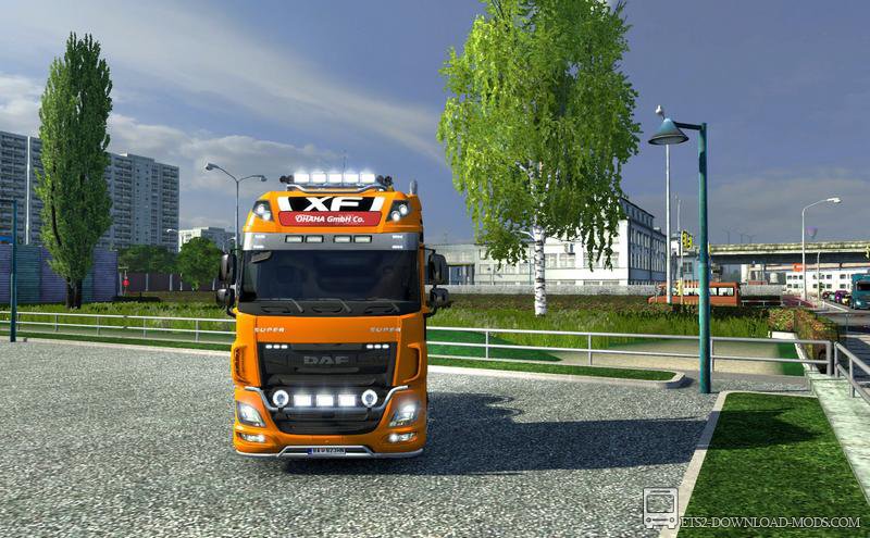 Тюнинг грузовика DAF XF E6 by ohaha [v1.45] для Euro Truck Simulator 2 (мега-тюнинг для ETS 2)