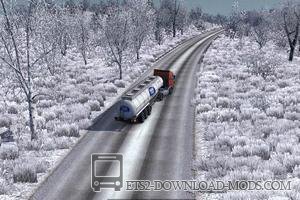Морозная зимняя погода v6.3 для Euro Truck Simulator 2 (обновлено для ETS 2 1.27)