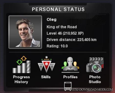 Сохранение/SaveGame (50% / 46 уровень/ 2 016 600$) для Euro Truck Simulator 2 1.21(сохранение на много денег для ETS 2 1.21)