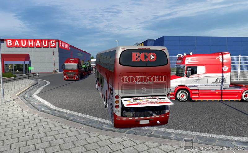 Большой пак автобусов в трафик для Euro Truck Simulator 2