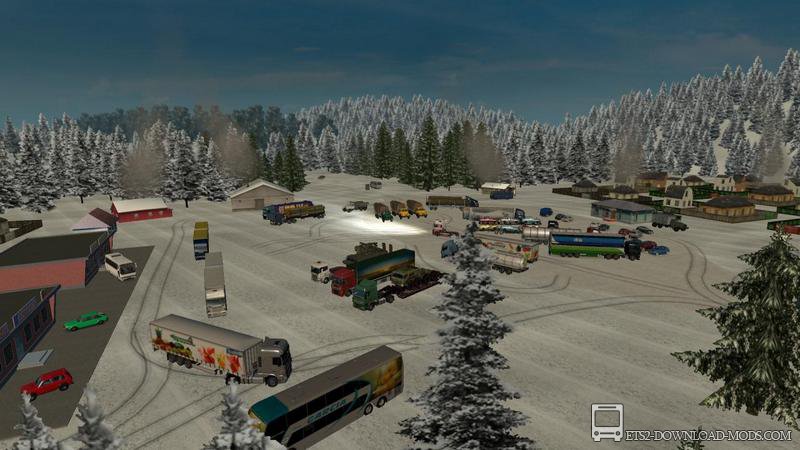 Карта Российские просторы v2.3.1 для Euro Truck Simulator 2(Российские просторы v2.3.1 для ETS 2)