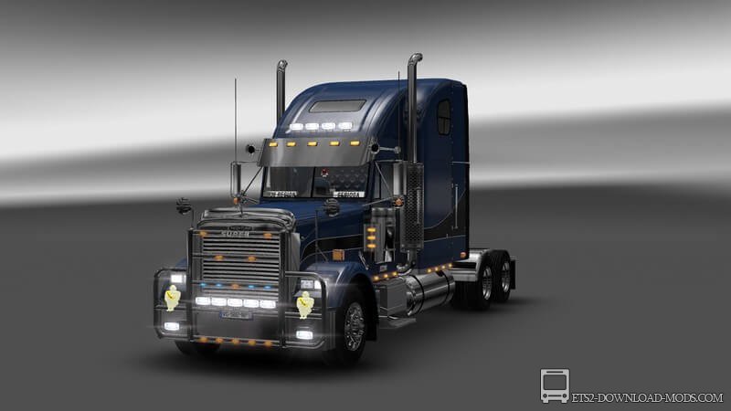 Грузовик Freightliner Classic XL Reworked для Euro Truck Simulator 2 (обновлено для ETS 2 1.24)