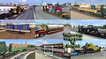 Пак прицепов и грузов от Jazzycat v3.6 для Euro Truck Simulator 2