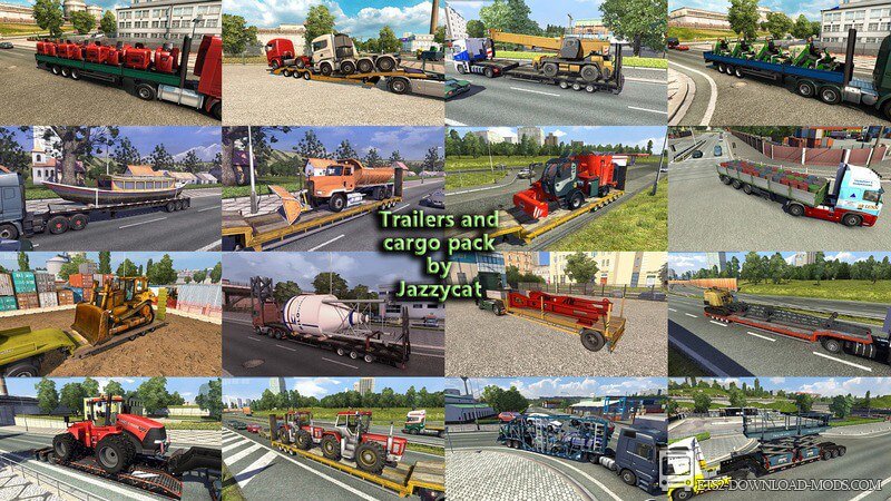 Пак прицепов и грузов от Jazzycat v3.6 для Euro Truck Simulator 2