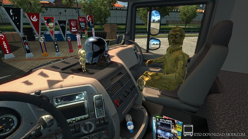 Мега пак аксессуаров в салон (SiSL's Mega Pack 2.5) и Star Wars DLC для Euro Truck Simulator 2 (обновлено для ETS 2 1.26)