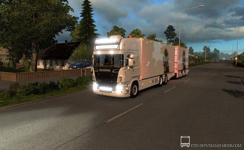 Грузовик Scania R730 Ransom v1.2 для Euro Truck Simulator 2(тягач Скания R730 Ransom v1.2 для ETS 2)