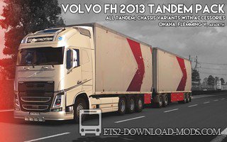 Тандем пак прицепов на Volvo FH 2013 ohaha для Euro Truck Simulator 2