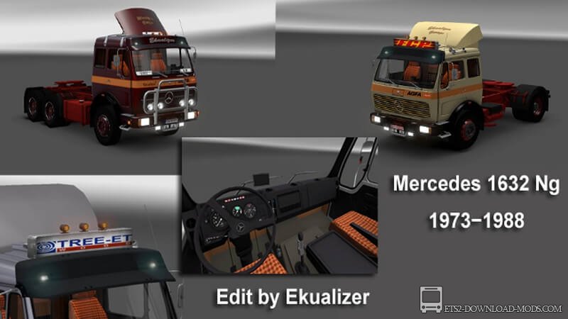 Грузовик Mercedes 1632 NG для Euro Truck Simulator 2  (обновлено для ЕТС 2 1.30)