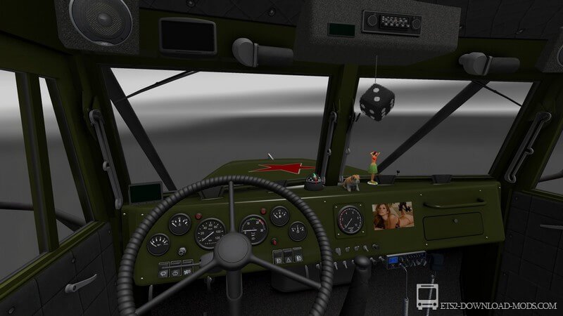 Грузовик КрАЗ 255 для Euro Truck Simulator 2 (обновлено для ETS 2 1.22)