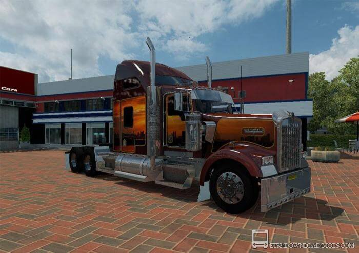 Грузовик Kenworth W900 для Euro Truck Simulator 2(тягач Kenworth W900 для ETS 2)