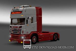 Грузовик Scania V8 Mulder для Euro Truck Simulator 2