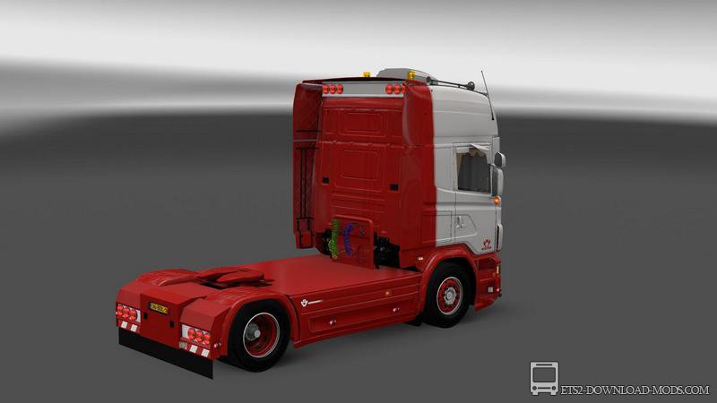 Грузовик Scania V8 Mulder для Euro Truck Simulator 2