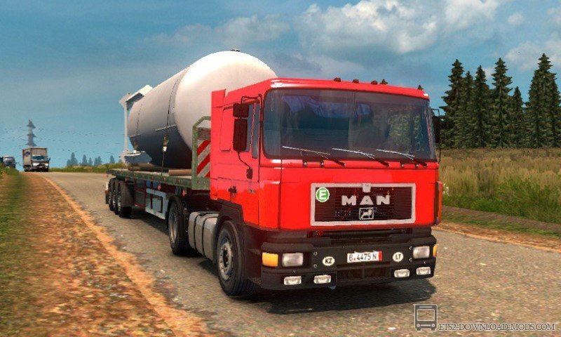 Грузовик MAN F90 для Euro Truck Simulator 2 (обновлено для ЕТС 2 1.27)