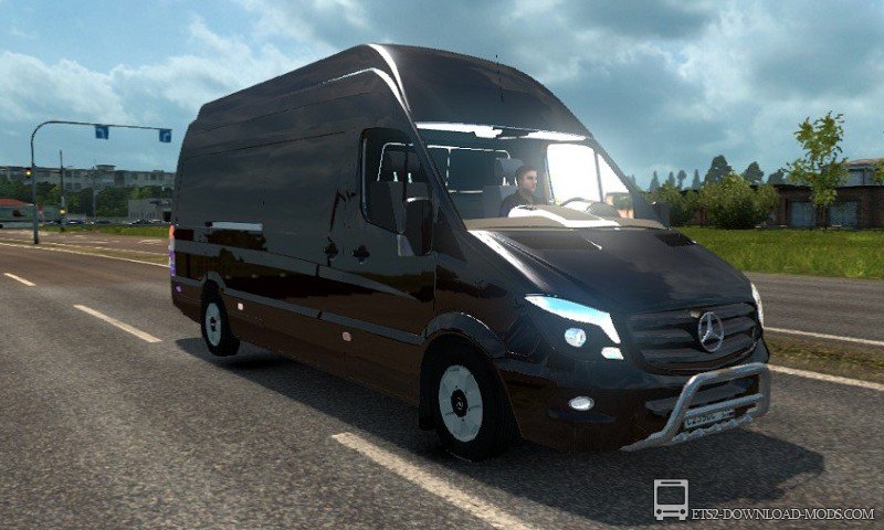 Микроавтобус Mercedes Sprinter 2015 для Euro Truck Simulator 2 (обновлено для ETS 2 1.24)