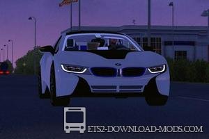 Автомобиль New BMW i8 для Euro Truck Simulator 2