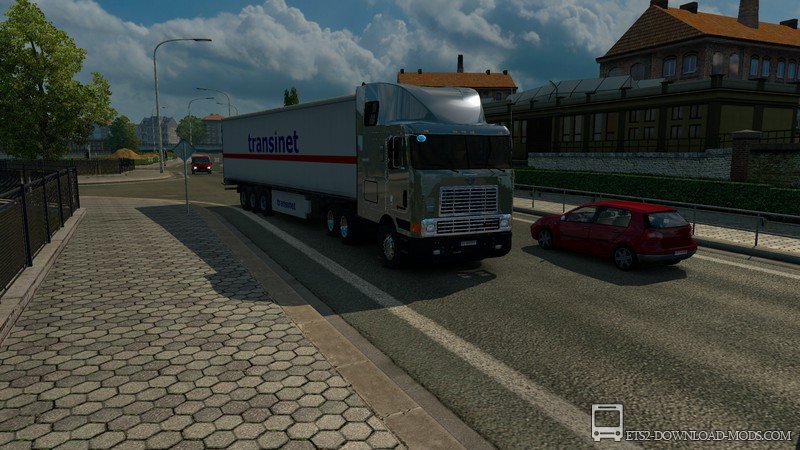 Грузовик International 9800 для Euro Truck Simulator 2 (американский тягач для ETS 2)