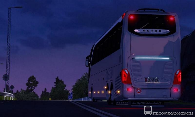 Автобус SETRA S 517 HDH для Euro Truck Simulator 2 (обновлено для ETS 2 1.27)