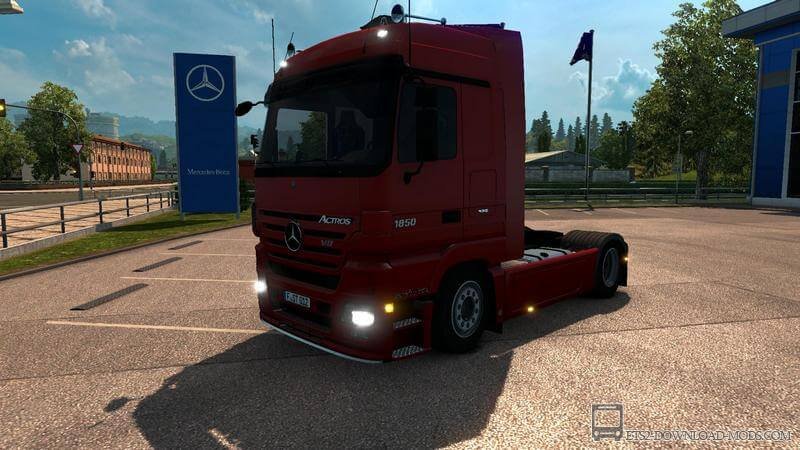 Грузовик Mercedes Actros MP2 v 6.0 для Euro Truck Simulator 2