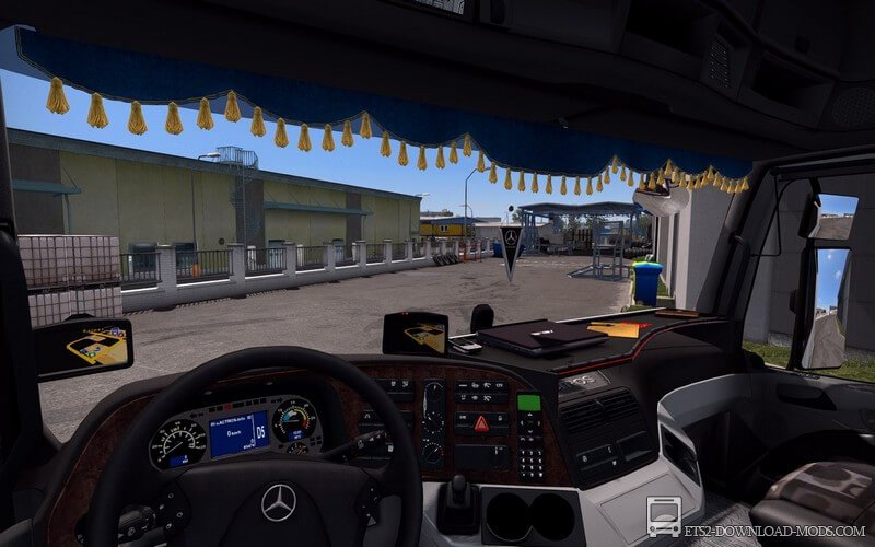 Грузовик Mercedes Actros MP2 v 6.0 для Euro Truck Simulator 2(тягач Мерседес MP2 v 6.0 для ETS 2)