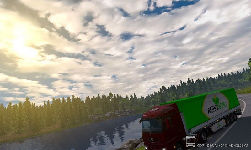Графический мод Lautus v 5.2.1 для Euro Truck Simulator 2(улучшенная погода для ETS 2)